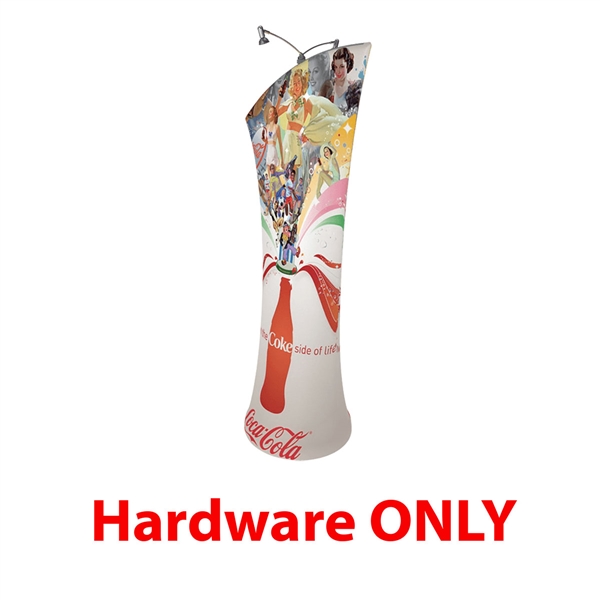 33in x 80in Outdoor Brandcusi Angled Fabric Display Hardware Only