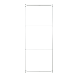 8ft x 20ft x 18in Bombora Waveline Double Sided Exhibit