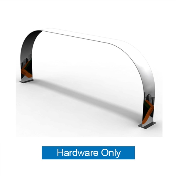 20ft x 10ft x 2ft Rounded Arch Display (Hardware Only) give you the ability to turn your show space into a captivating exhibit! Easily create and define a stunning entryway, focal point or stage set at your next tradeshow or event