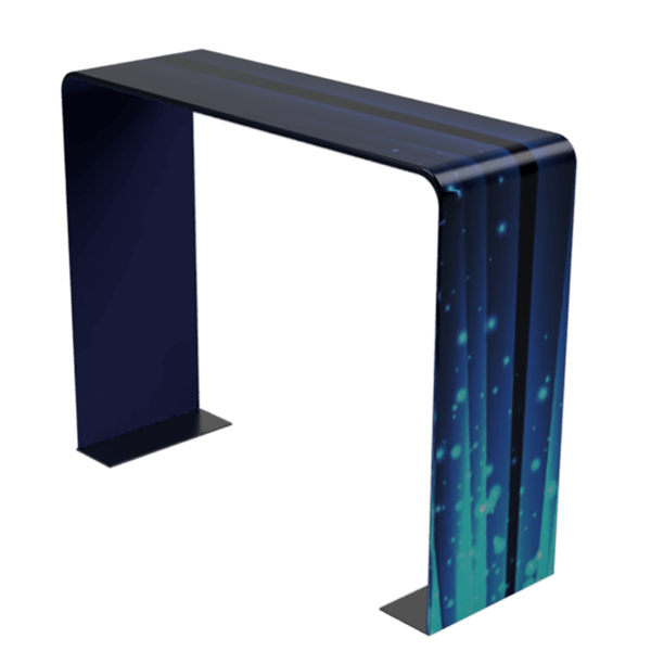 10ft x 8ft x 3ft Square Double-Sided Arch Display (Graphic & Hardware) give you the ability to turn your show space into a captivating exhibit! Easily create and define a stunning entryway, focal point or stage set at your next tradeshow or event