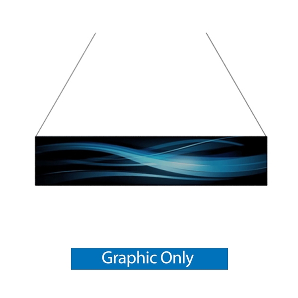 14ft x 3ft Double-Sided Flat Hanging Sign (Graphic Only) is a must have at your next trade show. This ceiling banner is printed on quality fabric. Available shapes hanging sign are round, flat, square, curved square, tapered square and triangle