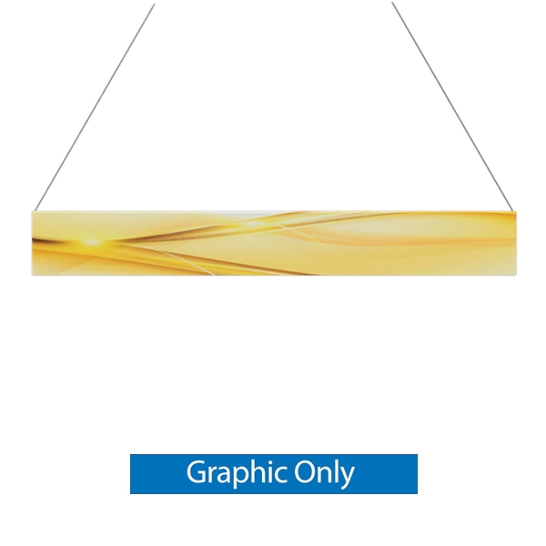 16ft x 2ft Double-Sided Flat Hanging Sign (Graphic Only) is a must have at your next trade show. This ceiling banner is printed on quality fabric. Available shapes hanging sign are round, flat, square, curved square, tapered square and triangle
