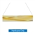 18ft x 3ft  Flat Hanging Sign (Hardware Only) is a must have at your next trade show. This ceiling banner is printed on quality fabric. Available shapes hanging sign are round, flat, square, curved square, tapered square and triangle
