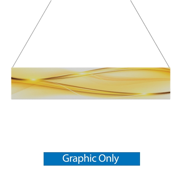 20ft x 3ft Double-Sided Flat Hanging Sign (Graphic Only) is a must have at your next trade show. This ceiling banner is printed on quality fabric. Available shapes hanging sign are round, flat, square, curved square, tapered square and triangle