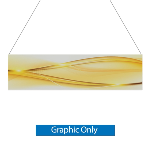 20ft x 4ft Double-Sided Flat Hanging Sign (Graphic Only) is a must have at your next trade show. This ceiling banner is printed on quality fabric. Available shapes hanging sign are round, flat, square, curved square, tapered square and triangle
