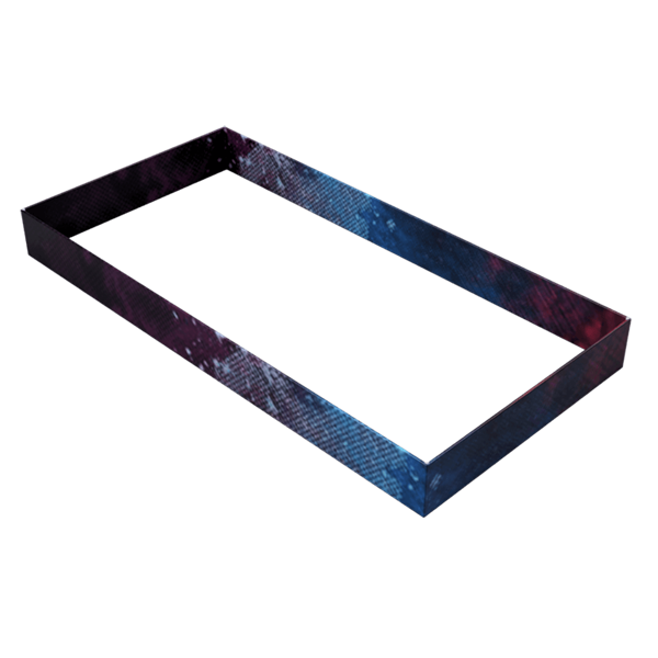 20ft x 3ft Double-Sided Rectangular Hanging Sign (Graphic & Hardware)is a must have at your next trade show.This ceiling banner is printed on quality fabric. Available shapes hanging sign are round,flat,square,curved square,tapered square and triangle