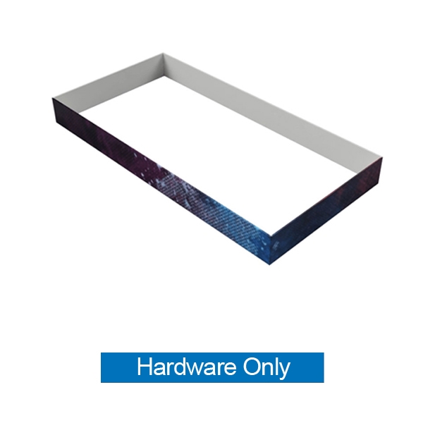 20ft x 3ft  Rectangular Hanging Sign (Hardware Only) is a must have at your next trade show. This ceiling banner is printed on quality fabric. Available shapes hanging sign are round, flat, square, curved square, tapered square and triangle