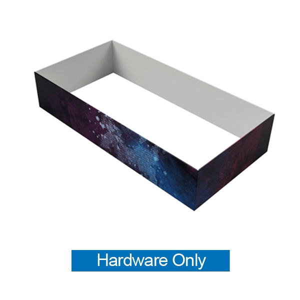 20ft x 4ft  Rectangular Hanging Sign (Hardware Only) is a must have at your next trade show. This ceiling banner is printed on quality fabric. Available shapes hanging sign are round, flat, square, curved square, tapered square and triangle
