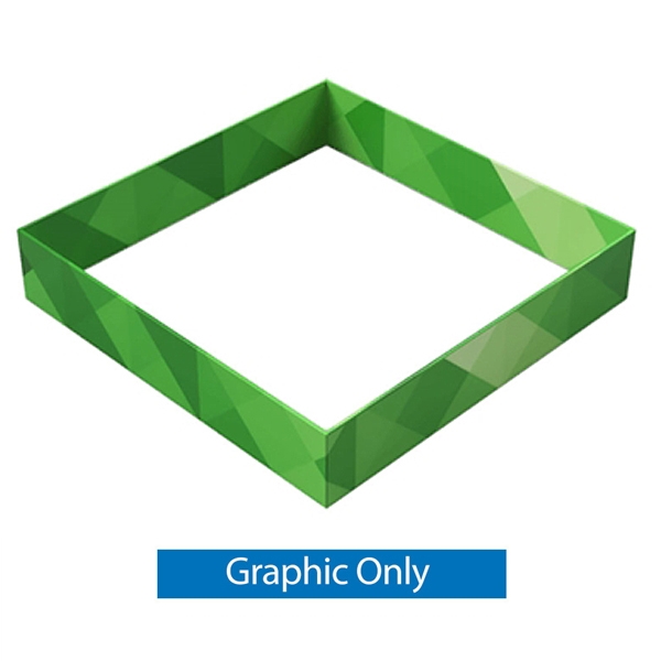 10ft x 2ft Double-Sided Square Hanging Sign (Graphic Only) is a must have at your next trade show. This ceiling banner is printed on quality fabric. Available shapes hanging sign are round, flat, square, curved square, tapered square and triangle