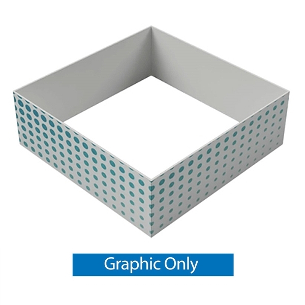 12ft x 5ft Single-Sided Square Hanging Sign (Graphic Only) is a must have at your next trade show. This ceiling banner is printed on quality fabric. Available shapes hanging sign are round, flat, square, curved square, tapered square and triangle