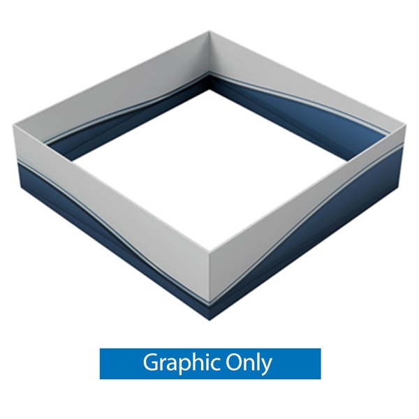 14ft x 5ft Double-Sided Square Hanging Sign (Graphic Only) is a must have at your next trade show. This ceiling banner is printed on quality fabric. Available shapes hanging sign are round, flat, square, curved square, tapered square and triangle