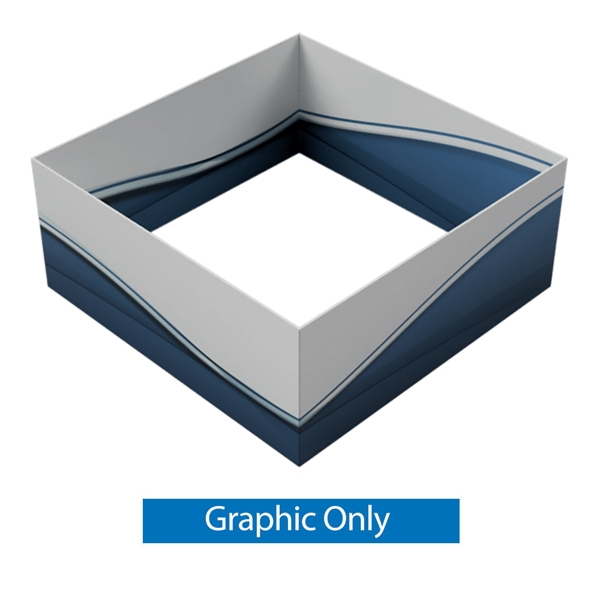 14ft x 6ft Double-Sided Square Hanging Sign (Graphic Only) is a must have at your next trade show. This ceiling banner is printed on quality fabric. Available shapes hanging sign are round, flat, square, curved square, tapered square and triangle