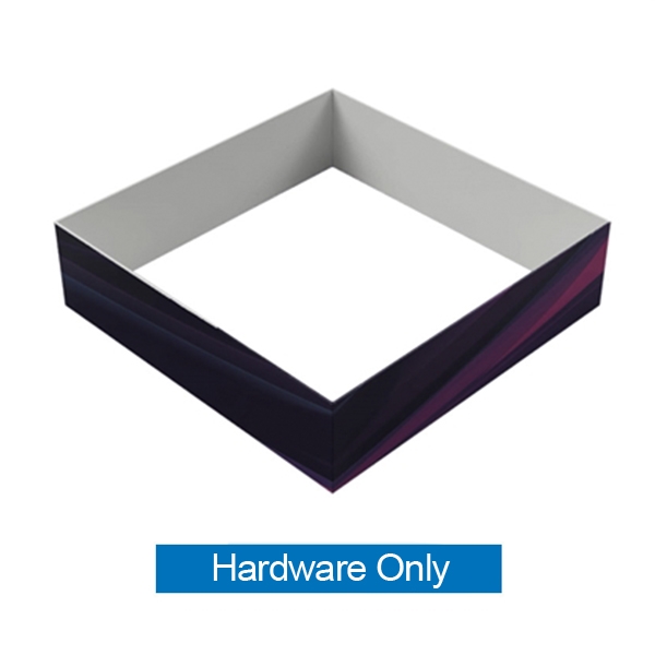 15ft x 4ft  Square Hanging Sign (Hardware Only) is a must have at your next trade show. This ceiling banner is printed on quality fabric. Available shapes hanging sign are round, flat, square, curved square, tapered square and triangle