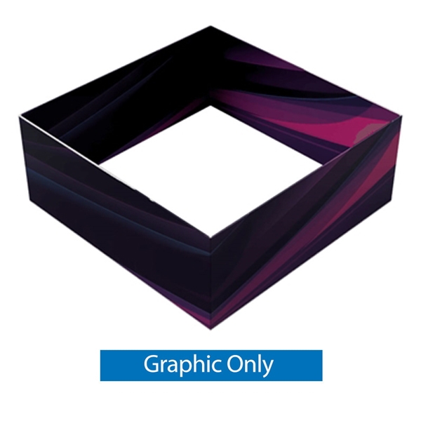 15ft x 6ft Double-Sided Square Hanging Sign (Graphic Only) is a must have at your next trade show. This ceiling banner is printed on quality fabric. Available shapes hanging sign are round, flat, square, curved square, tapered square and triangle