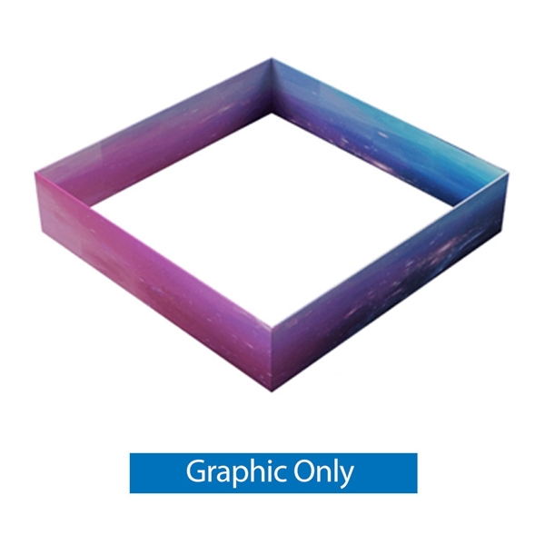 18ft x 4ft Double-Sided Square Hanging Sign (Graphic Only) is a must have at your next trade show. This ceiling banner is printed on quality fabric. Available shapes hanging sign are round, flat, square, curved square, tapered square and triangle