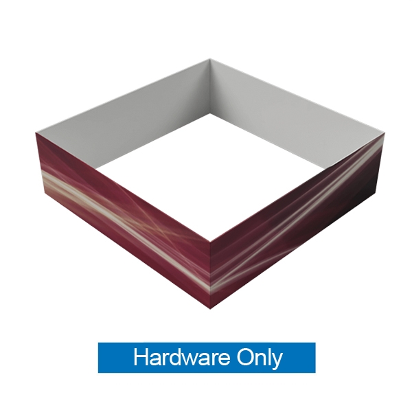 20ft x 6ft  Square Hanging Sign (Hardware Only) is a must have at your next trade show. This ceiling banner is printed on quality fabric. Available shapes hanging sign are round, flat, square, curved square, tapered square and triangle