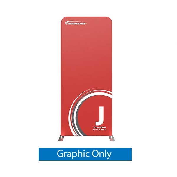 41in x 96in Waveline Media Trade Show Panel - 2000J | Double-Sided Graphic Only