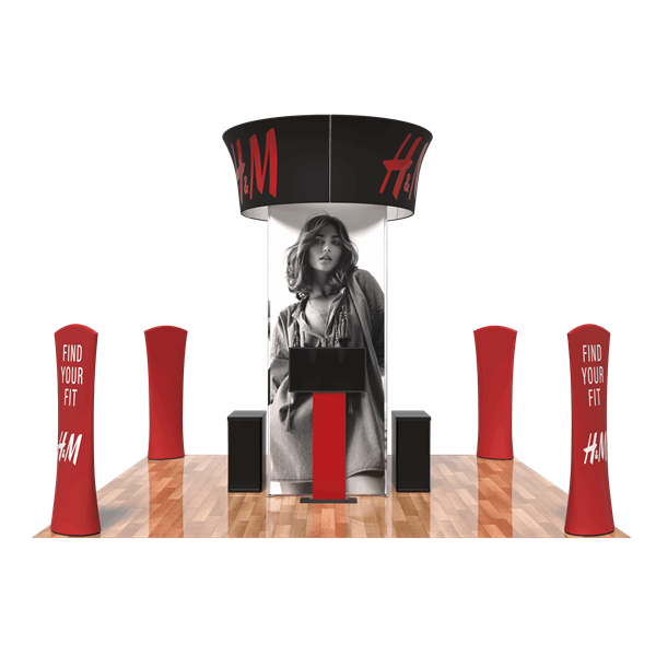 20ft x 20ft Poseidon Trade Show Exhibit Display (Graphic & Hardware)
