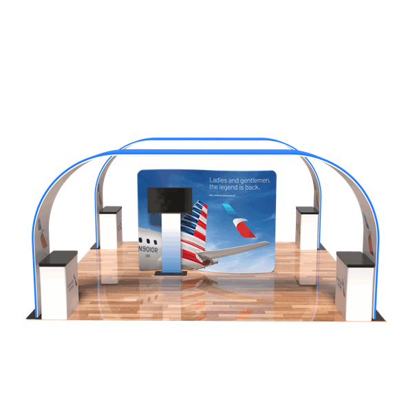 20ft x 20ft Barbados Arch Trade Show Exhibit Display (Graphic & Hardware)