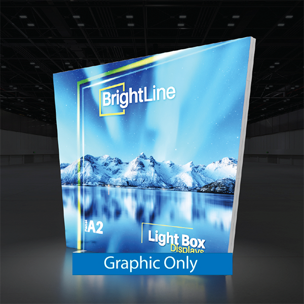 10ft x 8ft BrightLine Angled Light Box Wall Kit A2 | Double-Sided | Graphic Only
