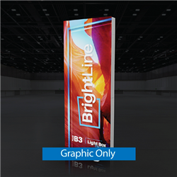3ft x 7.5ft BrightLine Light Box Wall Kit B3 | Single-Sided | Graphic Only