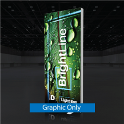 3.3ft x 7.5ft BrightLine Light Box Wall Kit D | Single-Sided | Graphic Only