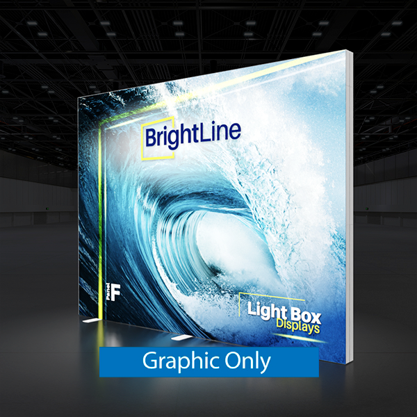 10ft x 7.5ft BrightLine Light Box Wall Kit F | Single-Sided | Graphic Only