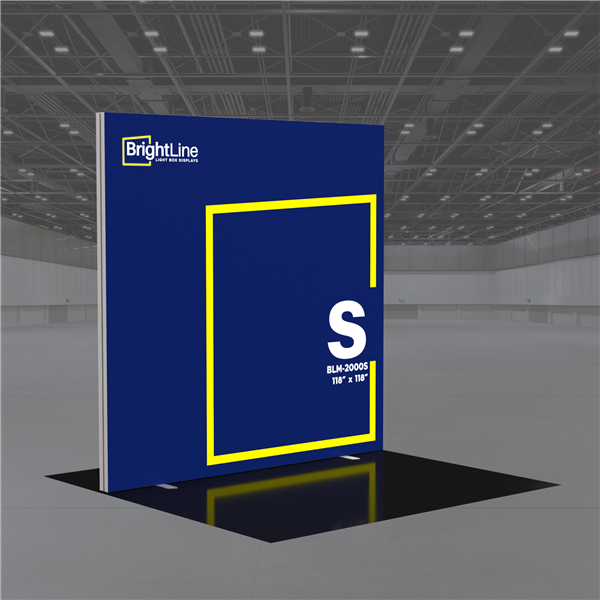10ft x 10ft BrightLine Trade Show Light Box Wall - S
