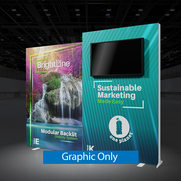 10ft x 8ft BrightLine Light Box Kit EK | Double-Sided | Graphic Only