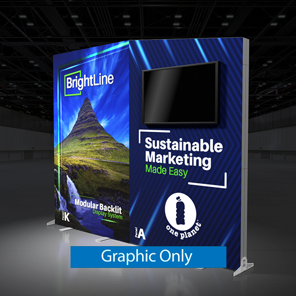 10ft x 8ft BrightLine Light Box Kit KA | Single-Sided | Graphic Only