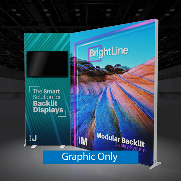 10ft x 8ft BrightLine Light Box Kit JM | Single-Sided | Graphic Only