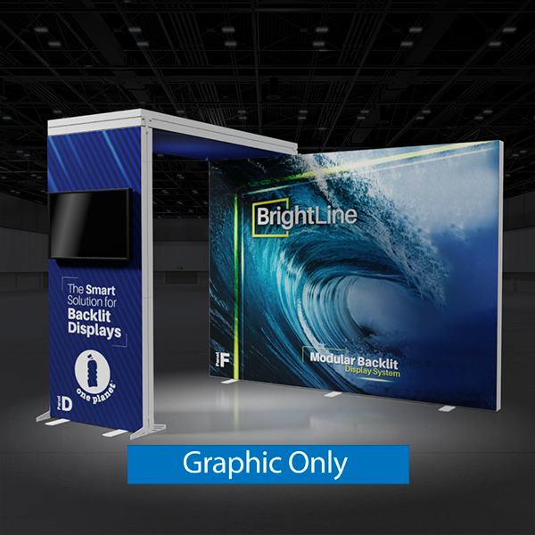 10ft x 7.5ft BrightLine Light Box | w/ Bridge | Kit FDD | Single-Sided Graphic Only