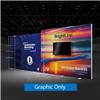 20ft x 8ft BrightLine Light Box | w/ Waterfall Shelving | Kit FV-Waterfall | Single-Sided Graphic Only
