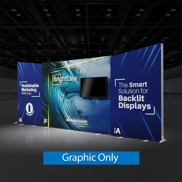 20ft x 8ft BrightLine Light Box Kit AFA | Single-Sided | Graphic Only