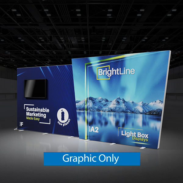 20ft x 8ft BrightLine Light Box Kit FA2 | Double-Sided | Graphic Only