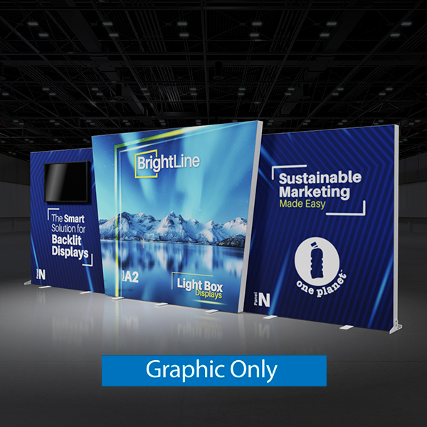 20ft x 8ft BrightLine Light Box Kit NA2N | Double-Sided | Graphic Only