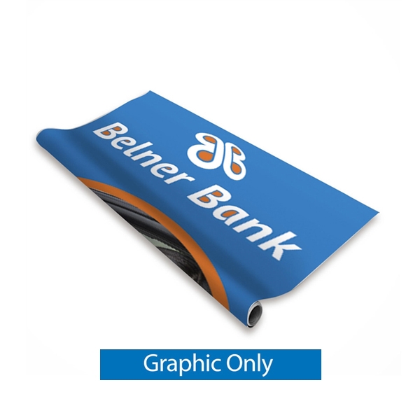Optimize space and double-up your message with this 31.5in Optimum Retractor Dye-Sub Kit Double-Sided. Simple, yet effective, our freestanding portable banner stands provide you with a quick and lightweight solution for your display and exhibit needs.