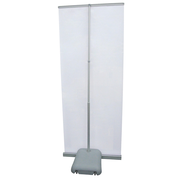 3ft x 7ft Outdoor Retractor Display (Hardware Only) is a great outdoor banner display solution. The durable base can be filled with sand or water for ballast and includes wheels on the bottom for moveability.