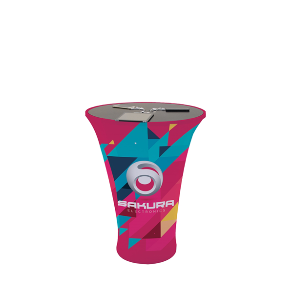 2ft x 3ft Power Pedestal Kit. Let your guests charge their mobile devices at this handy pedestal, which can be covered in a vibrant, full-color design that shows off your logo or marketing message.
