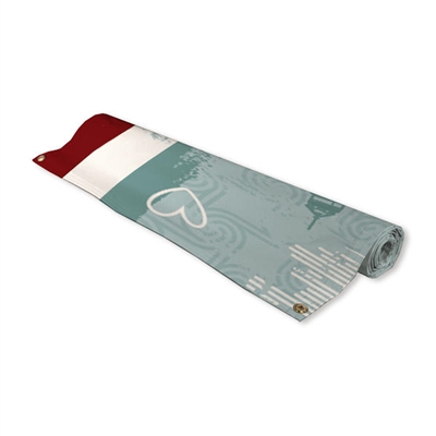 Curved Cantilever Display Replacement Graphic. It allows you to display a single double sided banner or two single sided banners quickly, easily. Curved Cantilever Display Provides Quick and Appealing Custom Banner Displays. Indoor Banner Stands Display