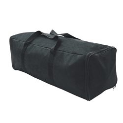 32.5 in (W) x 9 in (H) x 11 in (L) Fabric Displays Black Soft Carry Case. A soft-sided carrying case designed specifically to securely house the components of the EuroFit Bow Floor Displays. Made from PVC lined polyester with carrying straps.