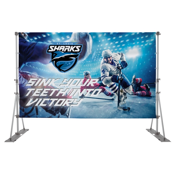 10ft x 7ft Headliner Display Single-Sided Premium Woven Polyester (Graphic & Hardware)