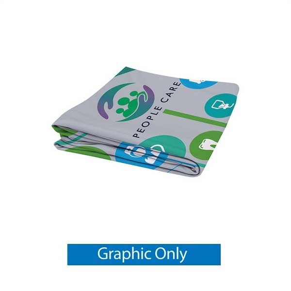 3ft x 7.5ft EuroFit Straight Wall Display | Double-Sided Graphic Only
