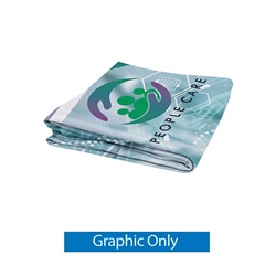 4ft x 7.5ft EuroFit Straight Wall Display | Double-Sided Graphic Only