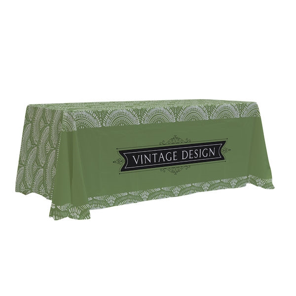 6ft Draped Dye-Sub Table Throw | Trade Show Ready