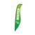 Outdoor promotional sail flags get your message noticed!  Custom printed 17ft Premium Sabre marketing flags are perfect for events, trade shows, expos, fairs and in front of retail locations.