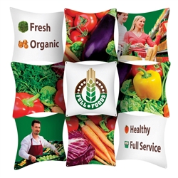8ft GeoMetrix Checkerboard Pop Up Backwall | 9-quad wall with 9 banners | Trade Show Exhibits