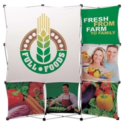 8ft GeoMetrix Standard Display Kit | 9-Quad Popup | Trade Show Booth