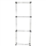 8ft GeoMetrix Double Stack Display Frame | 3-Quad Popup | Trade Show Booth