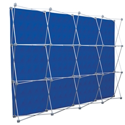 10ft x 8ft Deluxe GeoMetrix 12-Quad Back Wall Panel (Graphic Only)